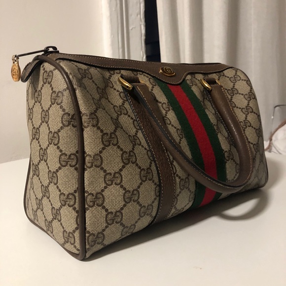 Authentic Gucci GG Monogram Boston Bag - Picture 3 of 7